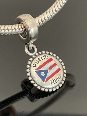 Original Pandora Puerto Rico Flag Charm